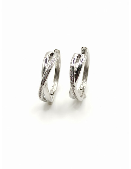 Silver hoop earrings