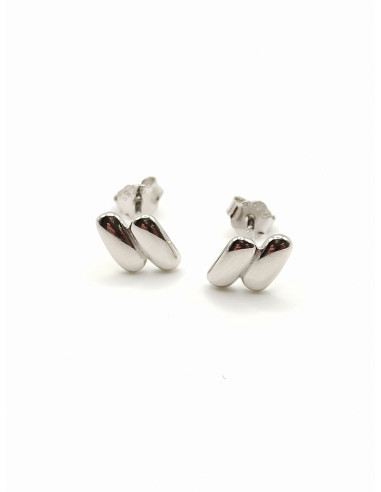 Silver stud earrings