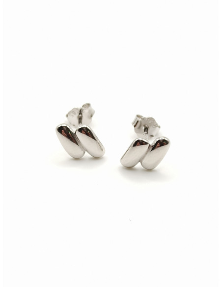Silver stud earrings