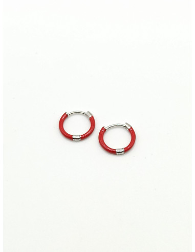 Silver hoop earrings