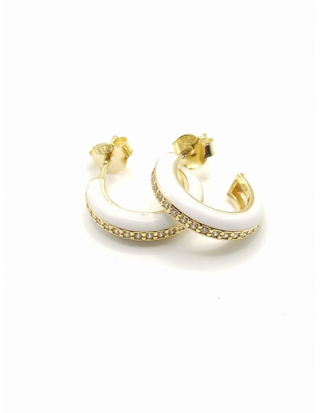 Silver hoop earrings