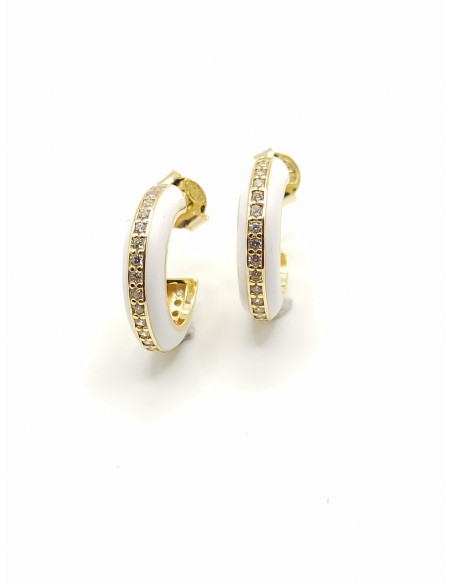 Silver hoop earrings