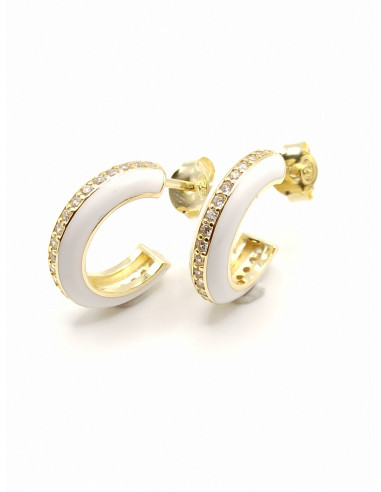 Silver hoop earrings