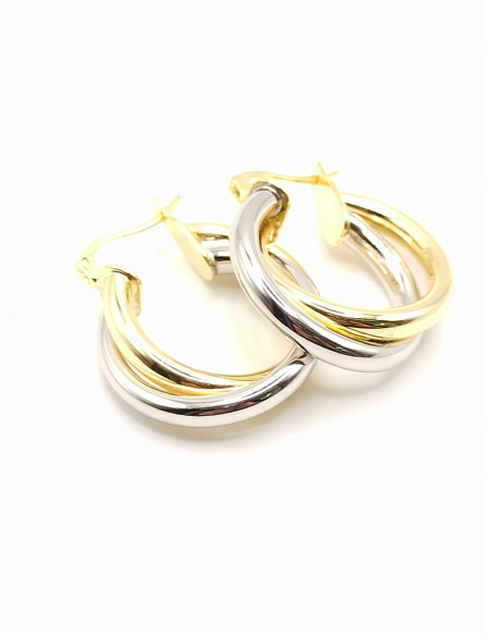 Silver hoop earrings
