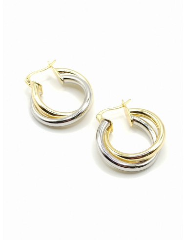 Silver hoop earrings