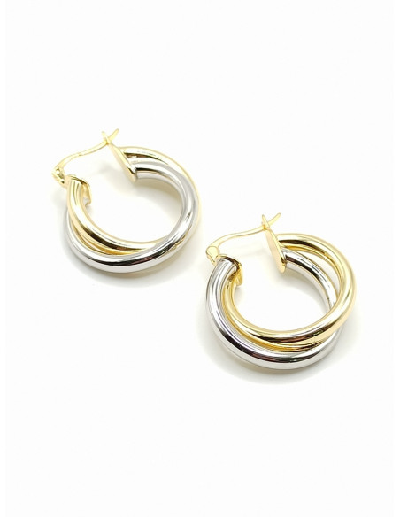 Silver hoop earrings