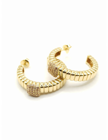 Silver hoop earrings