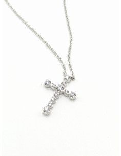 Silver cross necklace