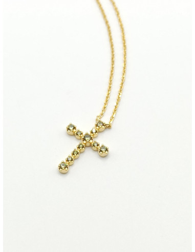 Silver cross necklace