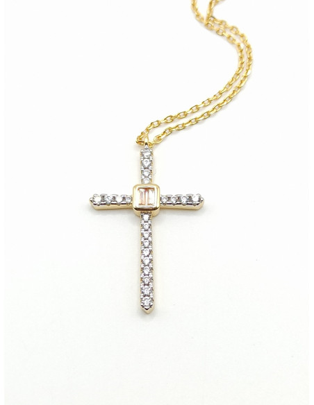 Silver cross necklace