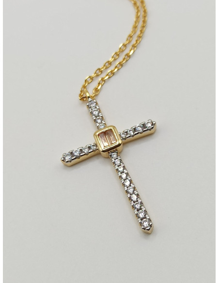 Silver cross necklace