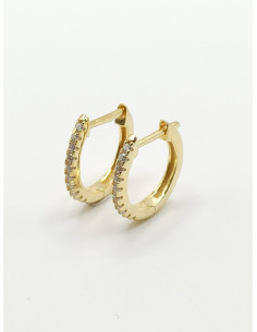 Silver hoop earrings