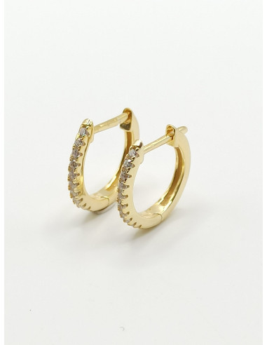 Silver hoop earrings