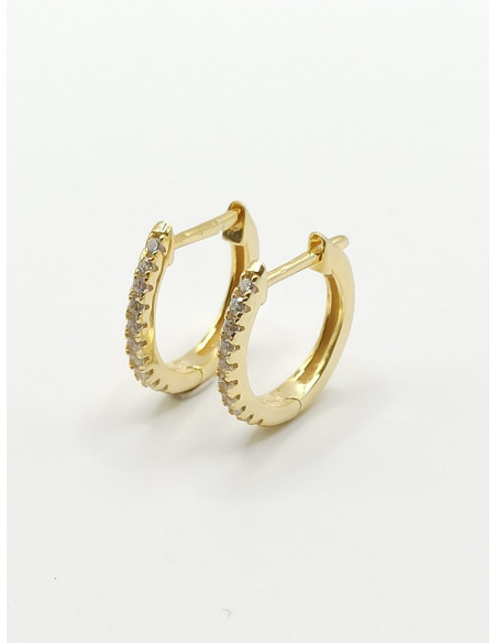 Silver hoop earrings