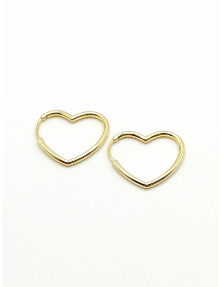 Ασημένια σκουλαρίκια καρδιές