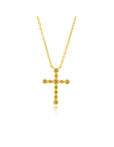 Silver cross necklace