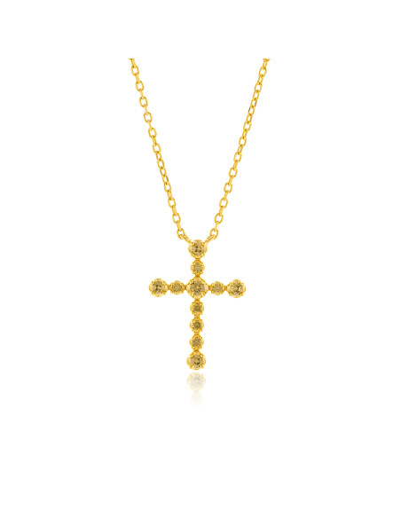 Silver cross necklace