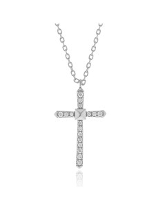 Silver cross necklace