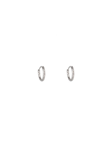Silver hoop earrings