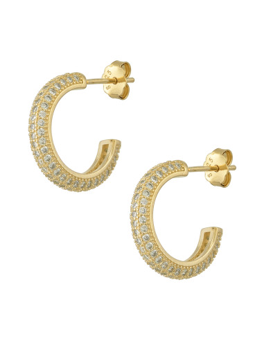 Silver hoop earrings