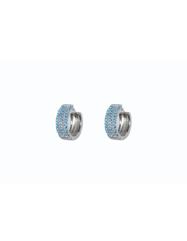 Silver hoop earrings