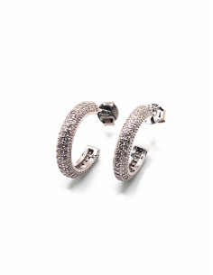 Silver hoop earrings