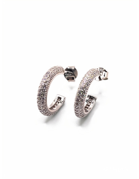Silver hoop earrings