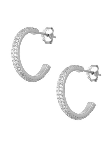Silver hoop earrings