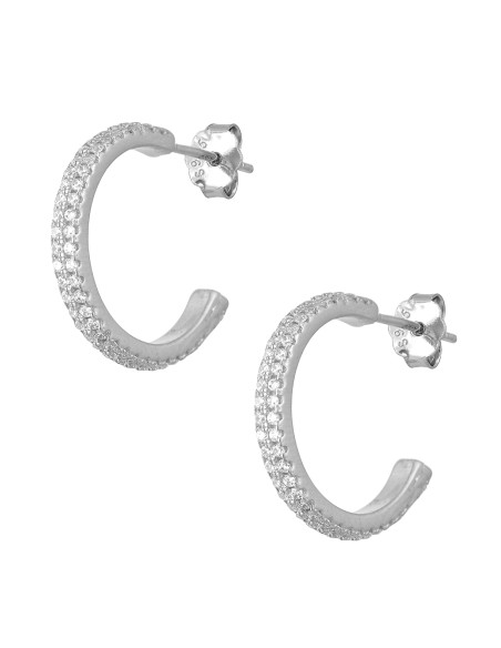 Silver hoop earrings