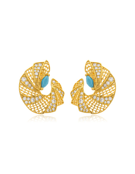 Silver earrings