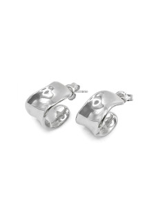 Silver hoop earrings