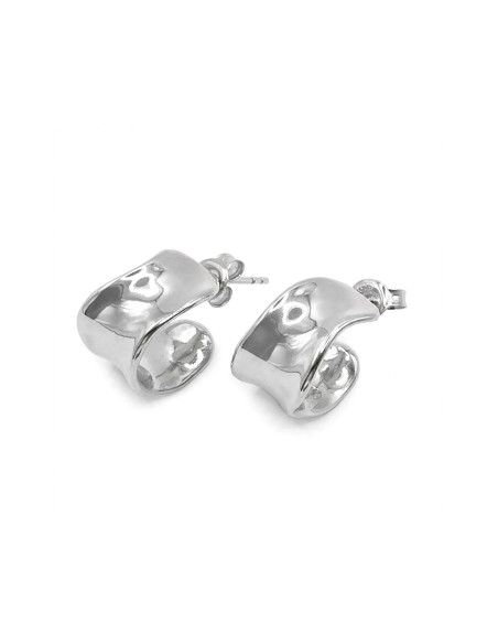 Silver hoop earrings