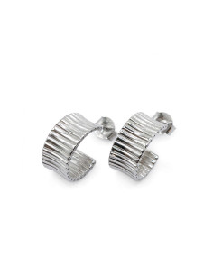 Silver hoop earrings