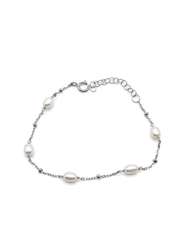Silver Pearl Bracelet