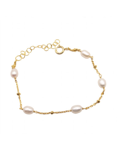 Silver Pearl Bracelet