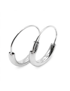 Silver hoop earrings