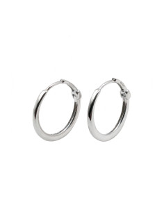 Silver hoop earrings
