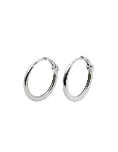 Silver hoop earrings