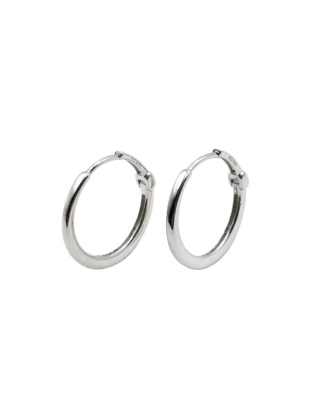 Silver hoop earrings