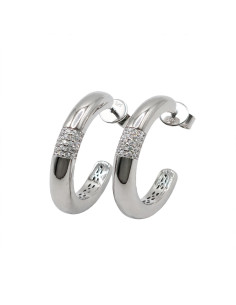 Silver hoop earrings