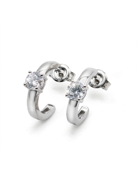 Silver hoop earrings