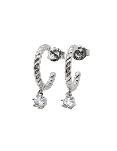 Silver hoop earrings