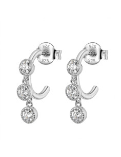 Silver hoop earrings