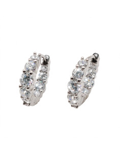 Silver hoop earrings