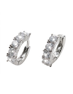 Silver hoop earrings