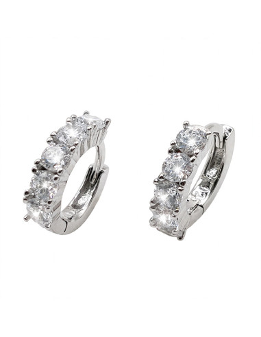 Silver hoop earrings
