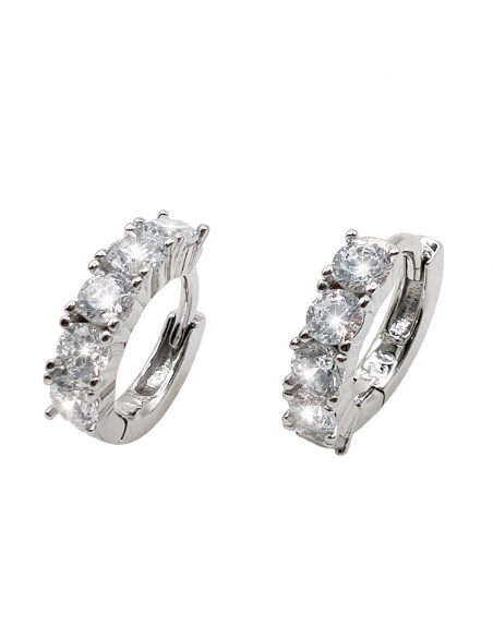 Silver hoop earrings
