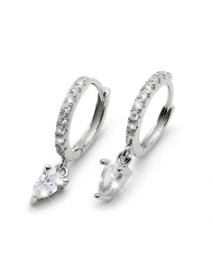 Silver hoop earrings