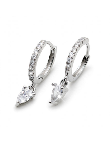 Silver hoop earrings