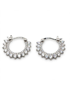 Silver hoop earrings